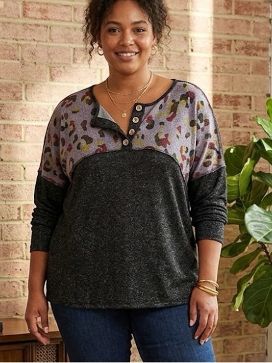 haptics Sweaters - Haptics by Holly Harper Long Sleeve Lightweight Sweater